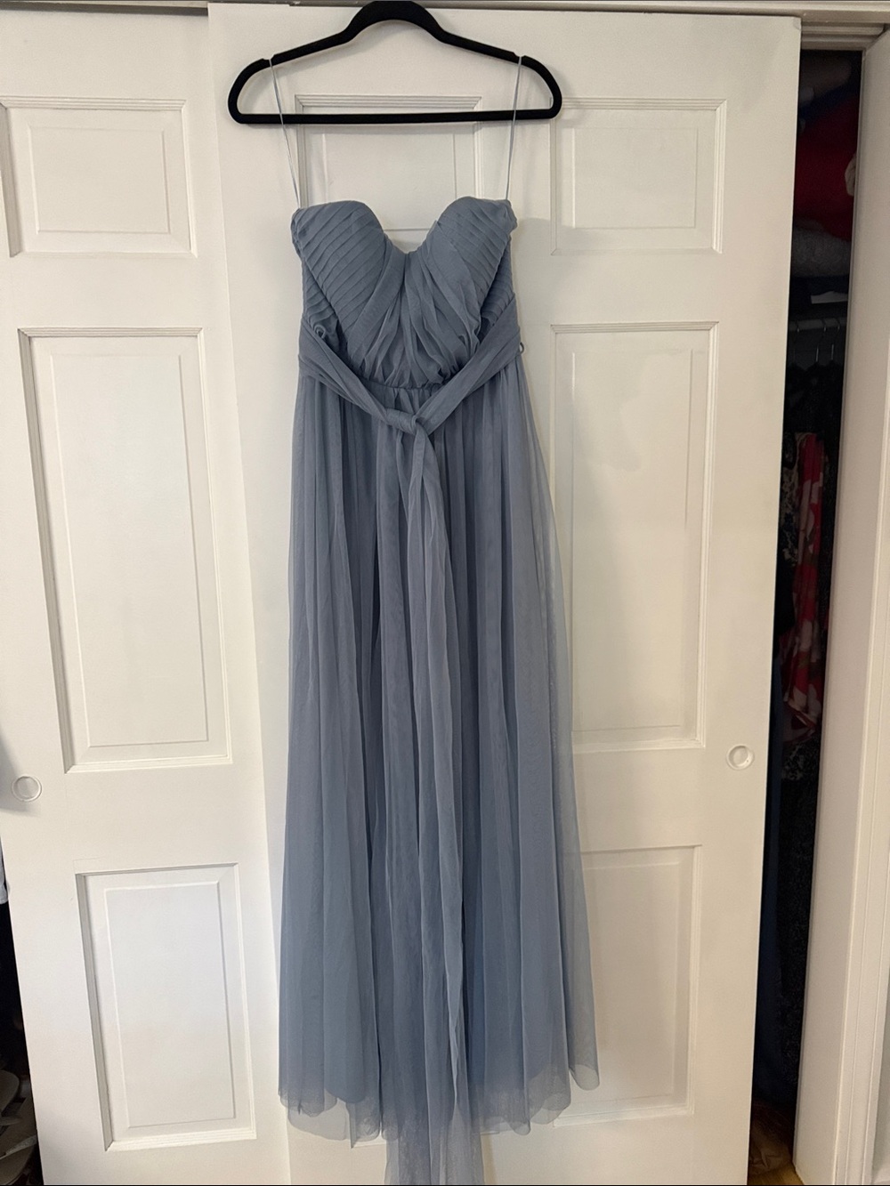 Birdy Grey Light Blue Strapless Dress